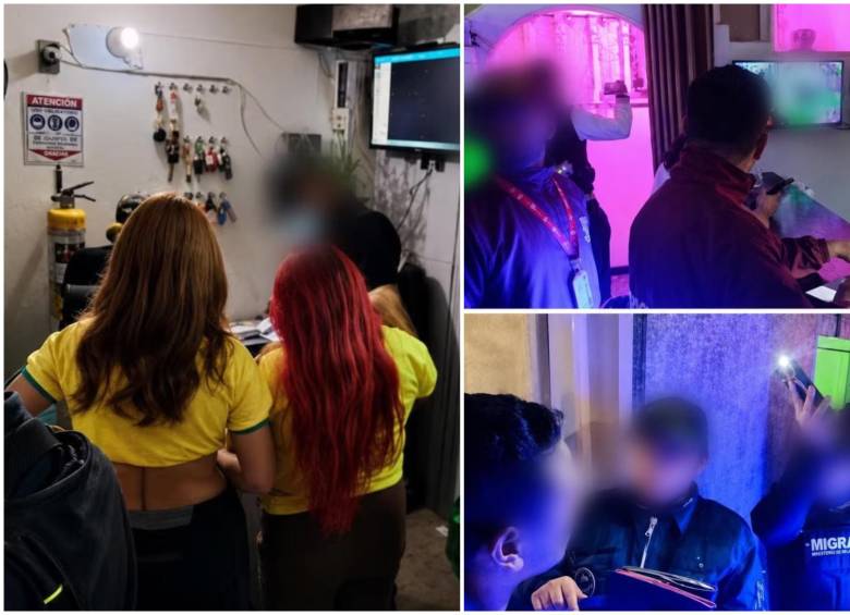 Lo que prometía ser un empleo formal publicado en redes sociales terminaba convirtiéndose en una trampa de explotación sexual. Capturaron a cinco personas y lograron el rescate de siete mujeres colombianas y venezolanas. FOTO: Policía Metropolitana de Bogotá.