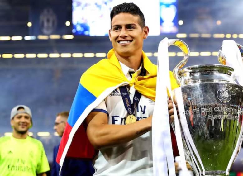 James Rodríguez logró ganar dos Uefa Champions League con el Real Madrid. FOTO: Getty