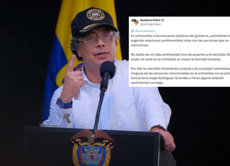 El presidente Gustavo Petro se pronunció sobre la polémica desatada tras una entrevista en la que Angie Rodríguez, actual cabeza del Fondo de Adaptación, presentó fuertes denuncias contra funcionarios de su Gobierno. Foto: Colprensa / redes sociales.