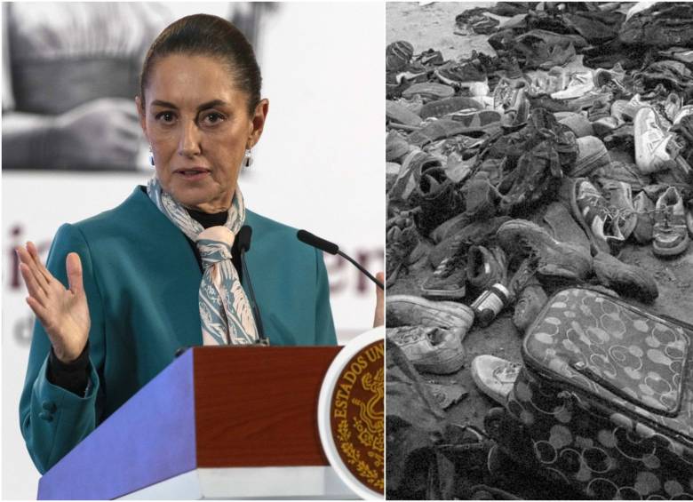 Claudia Sheinbaum, presidenta de México, anunció que su gobierno llevará a cabo acciones contundentes para luchar contra las desapariciones y asesinatos en el país, problema que se agudizó luego de que encontrarán una fosa común con restos humanos. FOTOS: Getty y tomada de redes sociales Claudia Sheinbaum