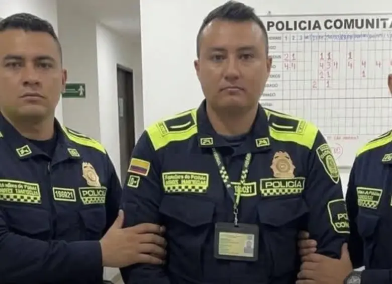 La captura del patrullero de Policía, Luis Manuel Yampueza. FOTO: Cortesía Policía de Nariño