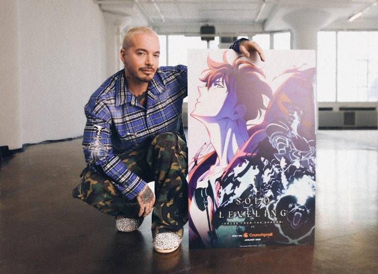 J Balvin incursionará en el mundo del anime con un papel en Solo Leveling, doblando en inglés y español. FOTO cortesía Crunchyroll