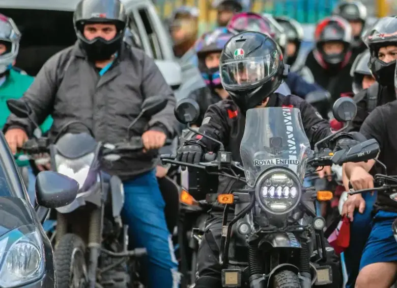 Los moteros de Bogotá fueron convocados para este 28 de marzo. FOTO: Julio Cesar Herrera