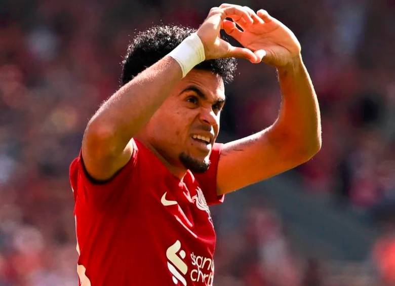 Luis Díaz goza de un gran presente en el Liverpool. En la presente temporada suma 13 goles. FOTO AFP