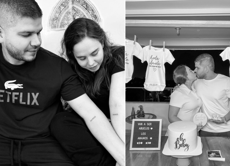 Con estas imágenes Antonia Botero confirmó la muerte de su bebé Thiago Mesa Botero. Foto: redes sociales. 