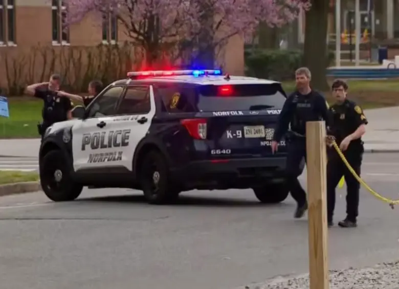 El campus de Norfolk de la Universidad Old Dominion del Estado de Virginia en Estados Unidos se convirtió en la escena de un crimen este jueves. FOTO: Cortesía de la Policía de Virginia / CNN