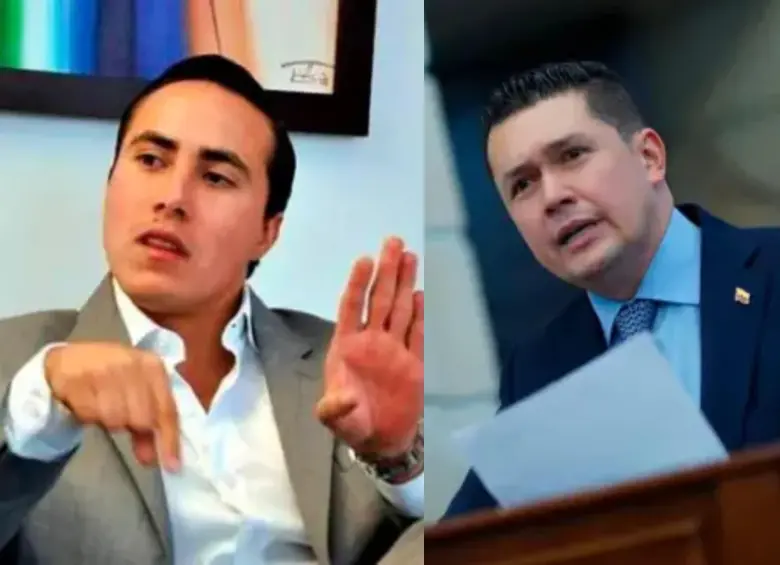 Richard Aguilar y Edwin Ballesteros, líderes políticos de Santander, enfrentan diferentes cuestionamientos en su contra. FOTO: Colprensa