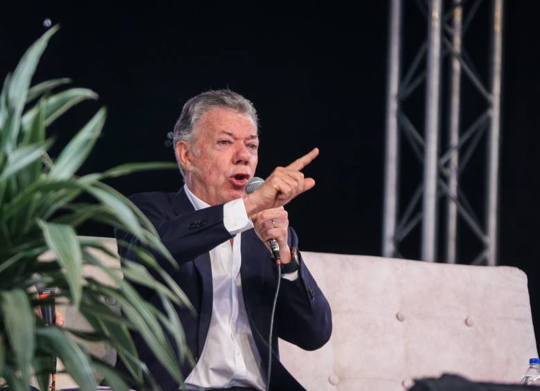 El expresidente Juan Manuel Santos, envió mensaje al Gobierno Petro. Foto: Colprensa
