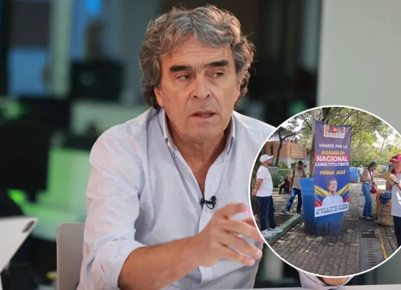 El candidato presidencial Sergio Fajardo busca que se lleve a la urnas la iniciativa de un artículo de estabilidad constitucional. Fotos: Manuel Saldarriaga Quintero - EL COLOMBIANO