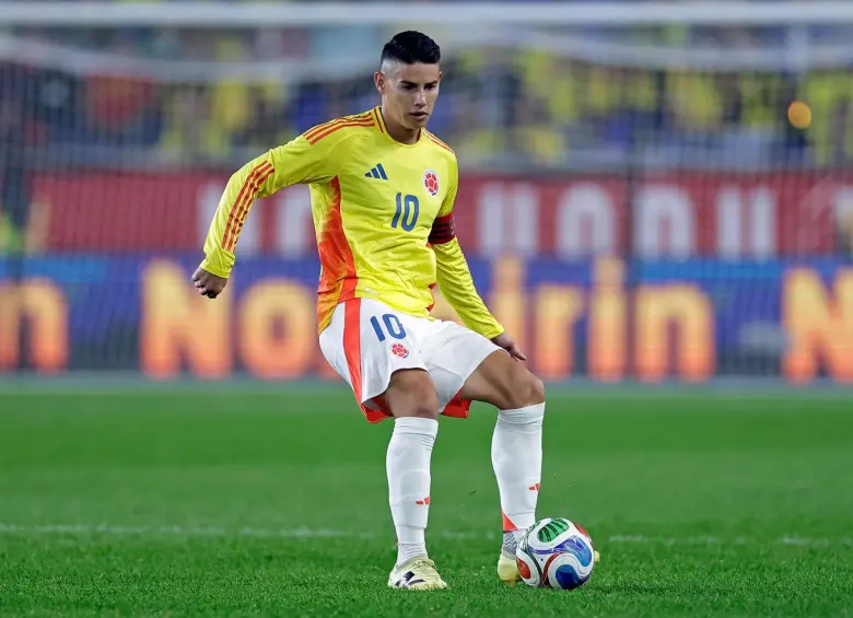 James Rodríguez en un partido con la Selección Colombia. FOTO: Getty