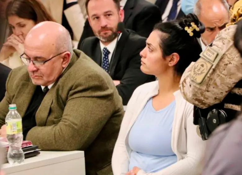 Brenda Agüero, de 30 años, es la enfermera que fue condenada en Argentina por la muerte de cinco bebés recién nacidos. FOTO: Tomada de X @JusticiaCba_ARG