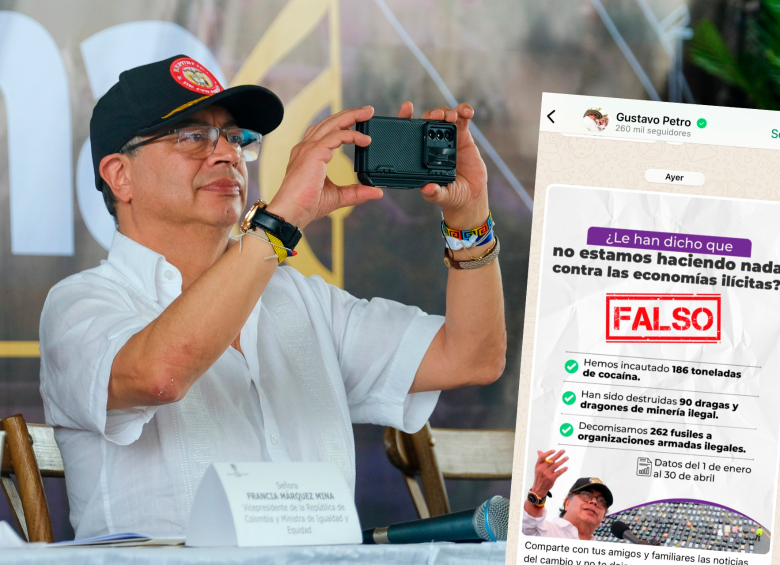 Hace menos de un mes Petro incursionó en canales de divulgación de WhatsApp. Ya tiene 260.000 seguidores. FOTO PRESIDENCIA