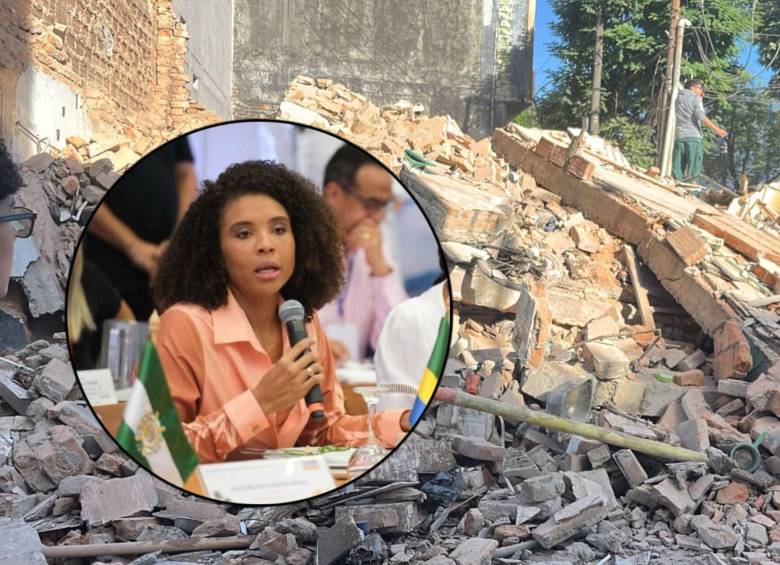 La gobernadora Nubia Córdoba propone un banco de materiales para ayudar a la reconstrucción de viviendas luego del terremoto. Fotos: Cortesía y Colprensa