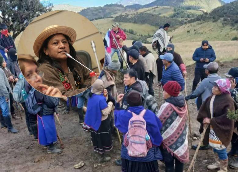 Aída Quilcué, fórmula vicepresidencial del senador Iván Cepeda. Foto: captura de video y Colprensa