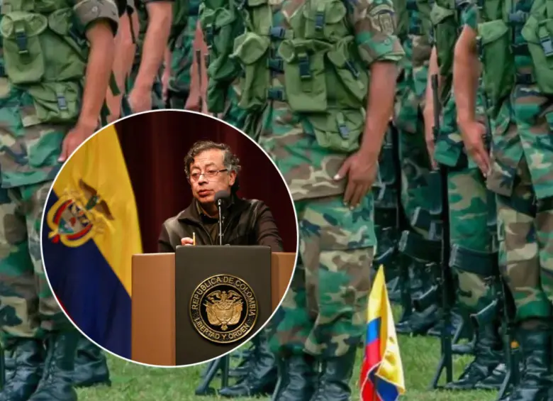 En el mandato de Gustavo Petro han sido llamados a calificar servicios algo más de 100 oficiales de las Fuerzas Militares. Fotos: Juan Antonio Sánchez y Colprensa