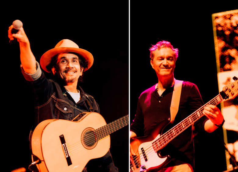 Jorge Villamizar y André Lopes en el Teatro Metropolitano de Medellín. FOTOS Cortesía