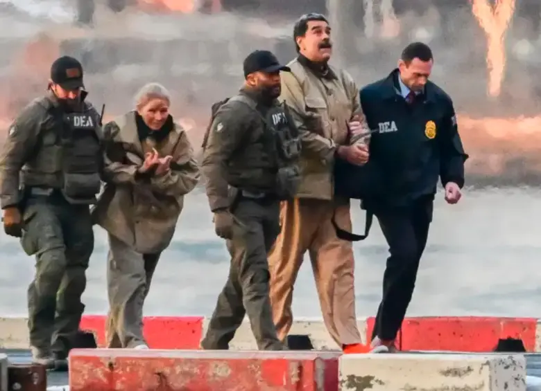 Nicolás Maduro y su esposa Cilia Flores fueron detenidos por fuerzas estadounidenses durante una incursión militar del 3 de enero, que incluyó bombardeos a Caracas. FOTO: Europa Press