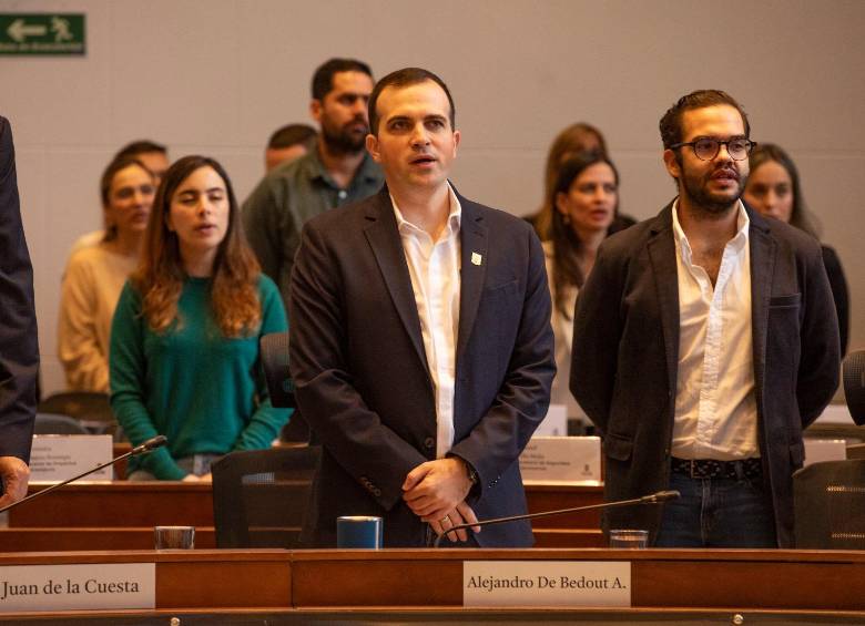 Un hombre habría tratado de entrar al Concejo para llevarle a Alejandro de Bedout un mensaje enviado desde la cárcel de Itagüí. FOTO: ESNEYDER GUTIÉRREZ