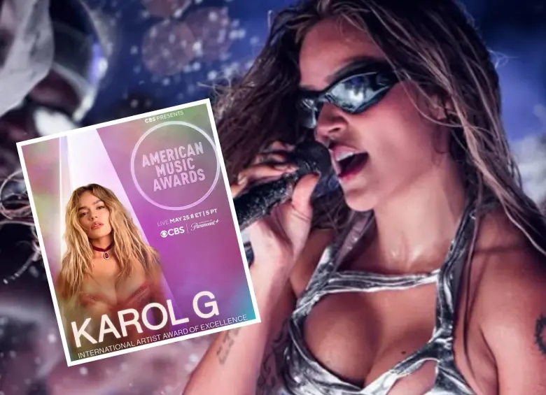 Karol G, única mujer en ganar el Grammy al Mejor Álbum de Música Urbana por su trabajo Mañana Será Bonito, será homenajeada en los AMAs 2026 con el Premio a la Excelencia Artística. Foto: redes sociales