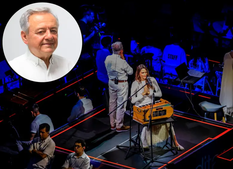 Jorge Carvajal y Manuela Mejía en la meditación del MED en la Macarena. FOTOS Camilo Suárez