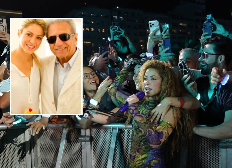 Shakira cantó ante 3,5 millones de personas en medio de un drama familiar por la salud de su padre. Fotos: Getty y @shakira