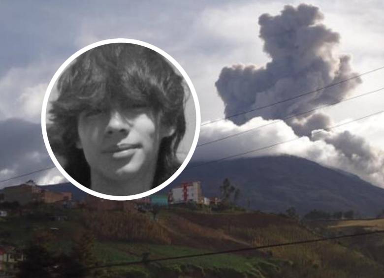 Hacia el mediodía de este lunes fue encontrado sin vida David Nicolás Chamorro, joven reportado como desaparecido tras intentar cruzar el volcán Galeras. FOTO: Colprensa y redes sociales Colegio Comfamiliar de Nariño Siglo XXI
