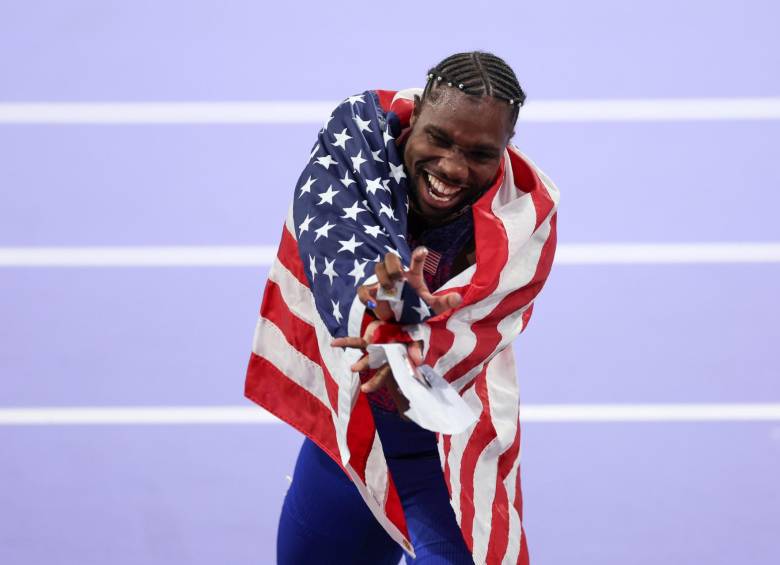 Noah Lyles ganador de la prueba de los 100 metros planos atletismo. FOTO: JUEGOS OLIMPICOS