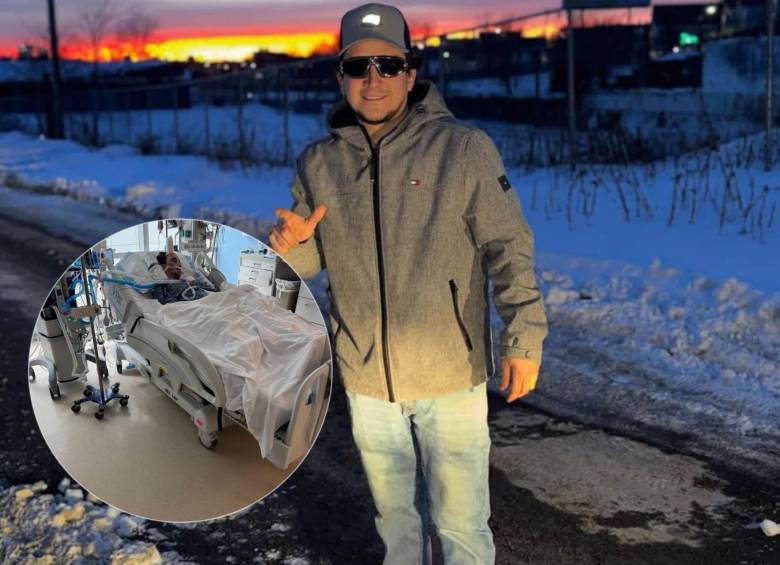 Juan Sebastián Gómez sufrió un siniestro de tránsito en Chelsea, Massachusetts y ahora está hospitalizado en Bosto, Estados Unidos. Fotos: suministradas a EL COLOMBIANO
