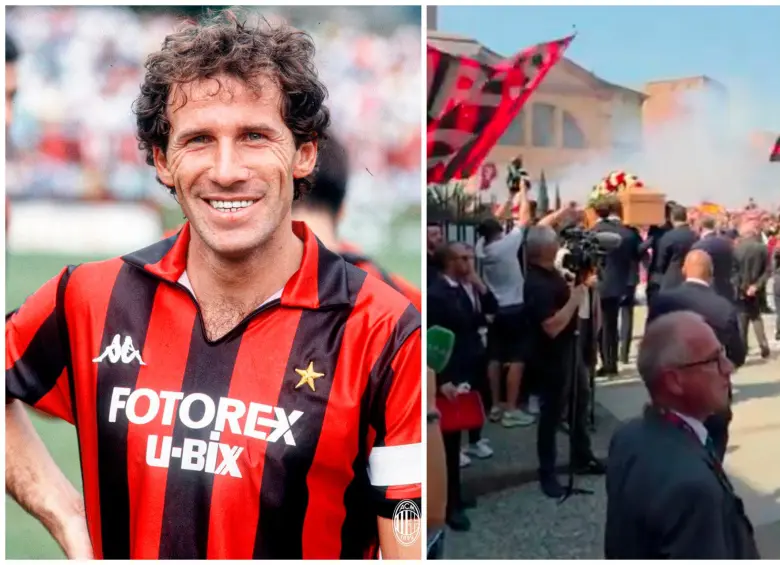Franco Baresi falleció el pasado 31 de julio de 2026. FOTO: X AC Milan y captura de video