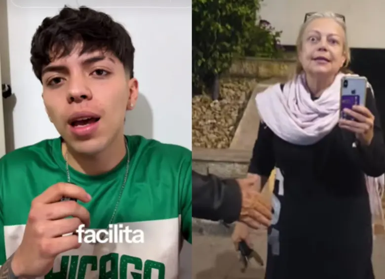 Julián Jiménez, el repartidor insultado por Liliana. Foto: captura de video.