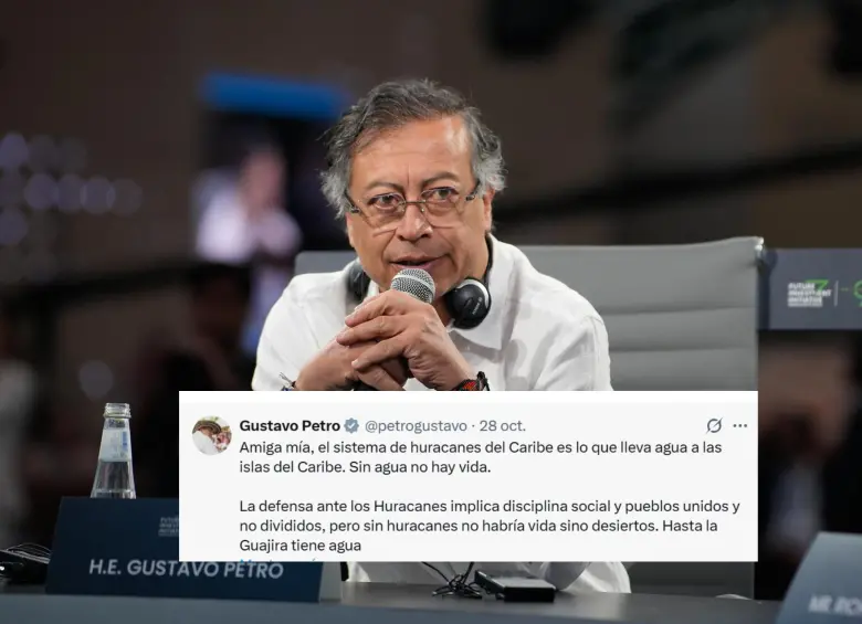 Gustavo Petro, presidente de Colombia. FOTO: Presidencia.