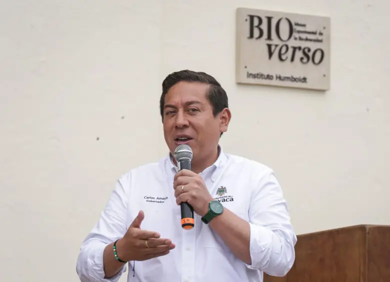 Carlos Amaya gobernador de Boyacá. Foto: Colprensa