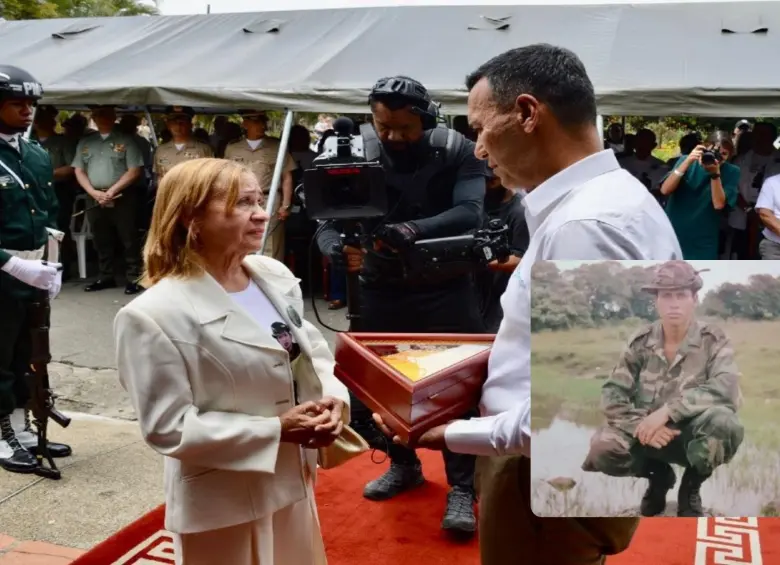 Acto de perdón del Estado colombiano a la familia del soldado Óscar Tabarés. FOTOS: CORTESÍAS