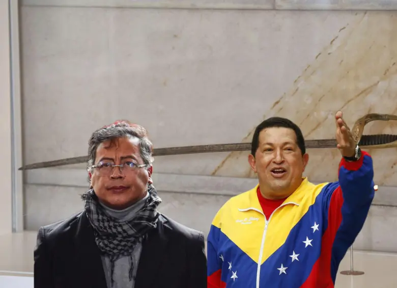 La espada de Bolívar ha sido un símbolo utilizado en los discursos de Gustavo Petro y Hugo Chávez. Fotos: Colprensa