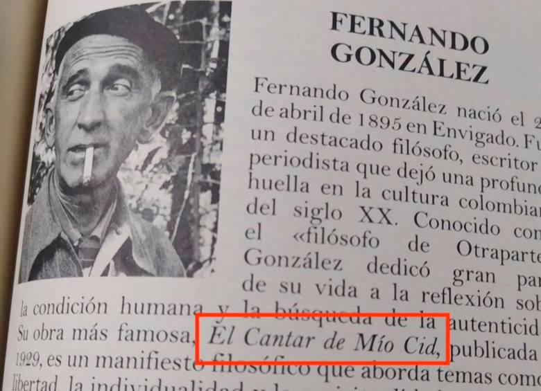 Esta es la errata, que ha sido motivo de risas y críticas en las redes sociales. El libro será corregido por sus editores. Foto: Cortesía.