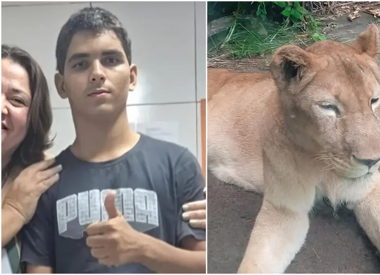 Gerson de Melo Machado, de 19 años, murió el pasado 30 de noviembre luego de ser atacado por una leona al entrar en el recinto donde estaba el animal, un zoologico en Brasil. FOTO: Cortesía, Parque Arruda Câmara y AFP