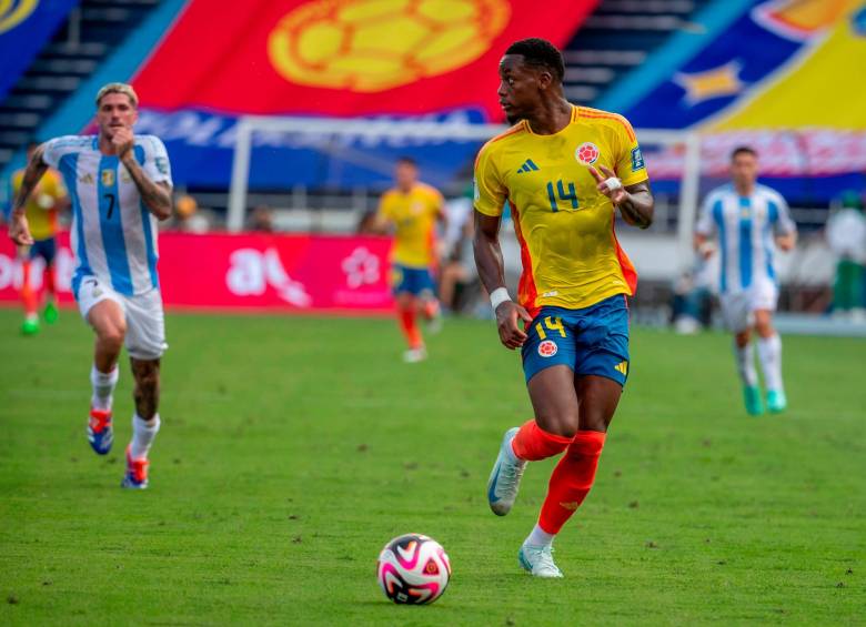 El delantero antioqueño Jhon Jáder Durán, de 23 años, ha marcado 3 goles con la Selección Colombia de mayores. Foto: Juan Antonio Sánchez