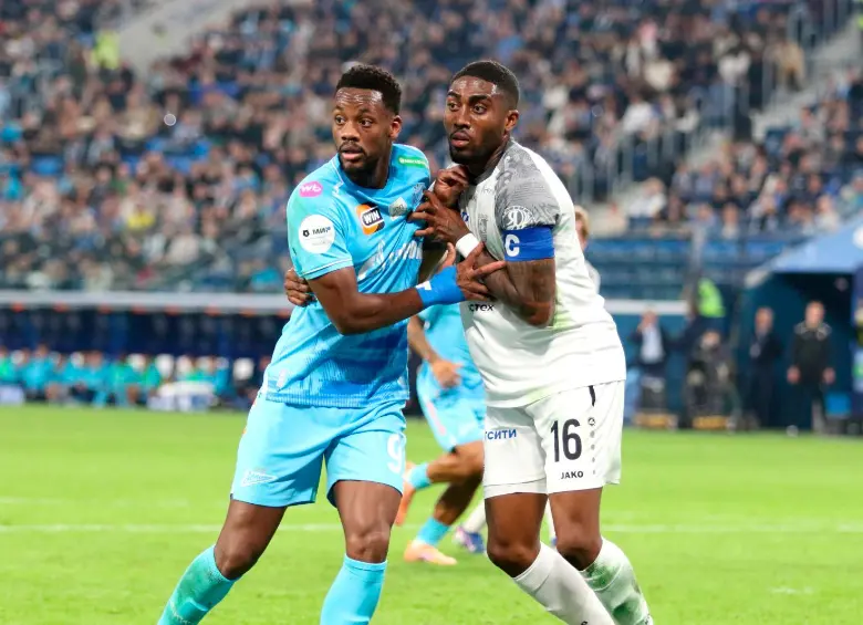 Jhon Durán jugó 9 partidos en Zenit, en los cuales marcó 2 goles. FOTO: GETTY