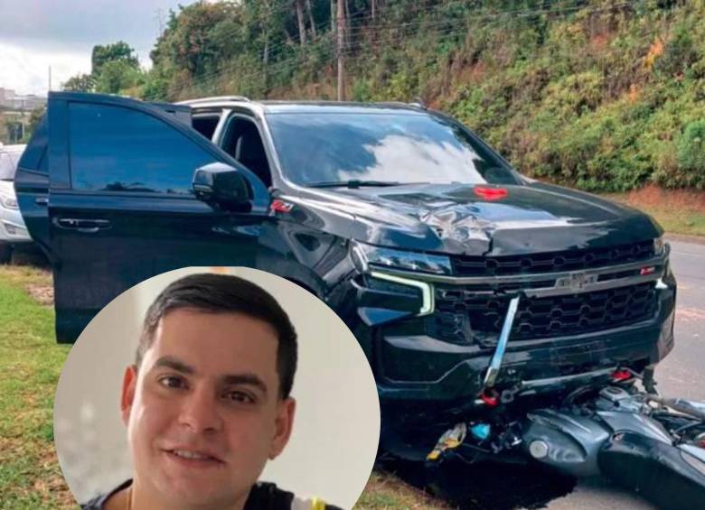 El carro de Morelos quedó destrozado. La novia de Sebastián dice que tienen suficientes pruebas de que el jugador se iba a dar a la fuga. FOTO: CORTESÍA MI ORIENTE