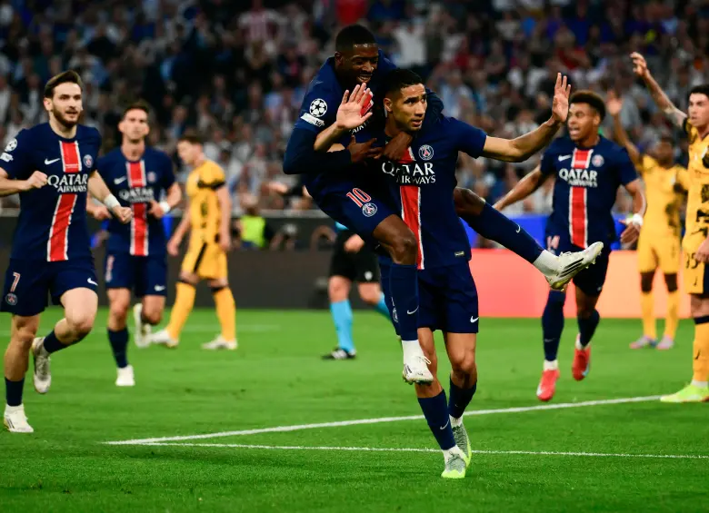 El marroquí Achraf Hakimi abrió el marcador en la final de la Champions-2025. FOTO: AFP