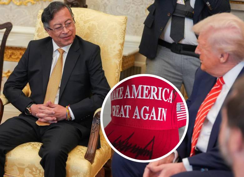 El esperado encuentro entre ambos mandatarios, que se llevó a cabo en el Salón Oval de la Casa Blanca, duró aproximadamente dos horas. FOTO: Presidencia de la República y redes sociales @petrogustavo