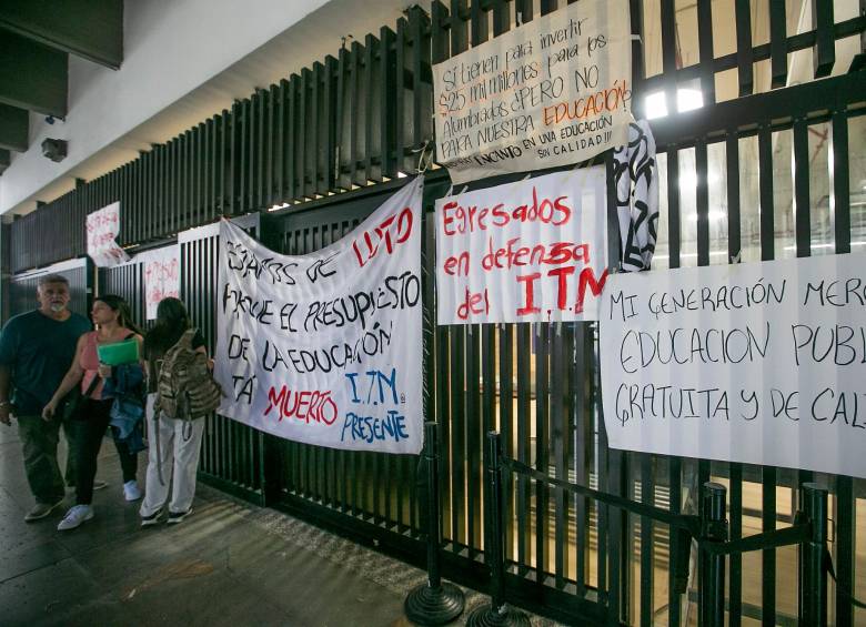 Los estudiantes llevan varias semanas protestando. FOTO: Esneyder Gutiérrez. 