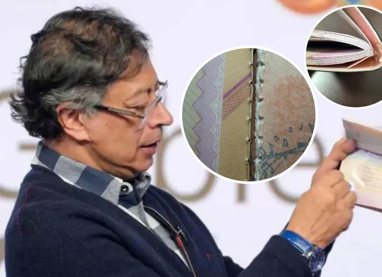 Los nuevos pasaportes impulsados por el gobierno de Gustavo Petro ya generan críticas por aparentes fallas de calidad en su fabricación. Foto: Cancillería / redes sociales