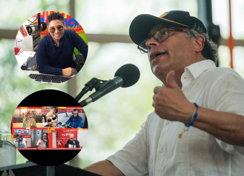 La conversación entre ‘Paco’ Ramírez y su compañera quedo grabada en video y el presidente Gustavo Petro le respondió por medio de un mensaje en su cuenta de X. FOTO: COLPRENSA, CAPTURA VIDEO TWITTER Y REDES SOCIALES