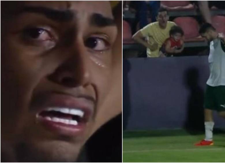 Uno de los gestos racistas lo hizo un padre con su niño en brazos, haciéndole al jugador como un simio. FOTOS: Capturas de video Espn