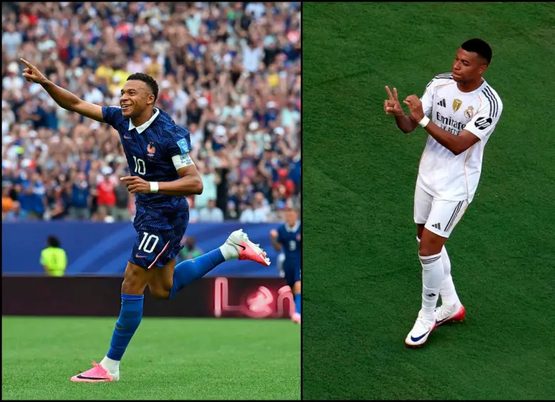 Las dos caras de Mbappé con su selección y club. FOTO: X KMbappe