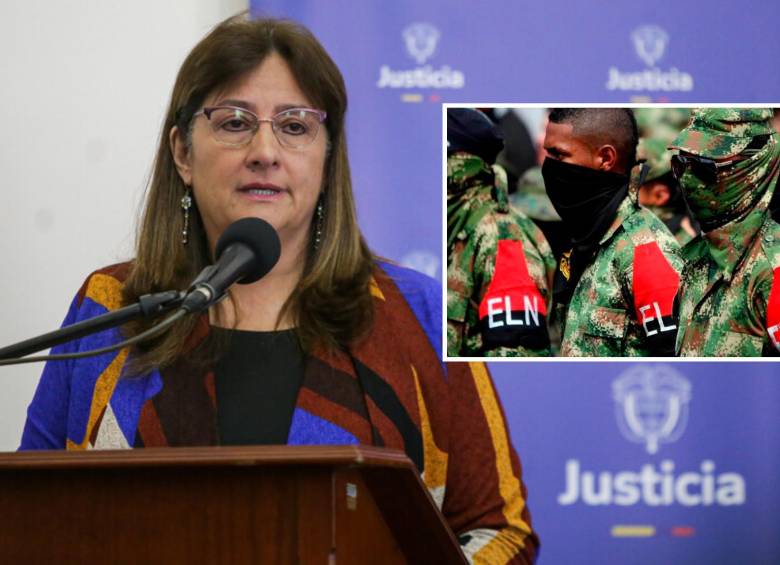 La ministra de Justicia, Ángela María Buitrago, apoyó la suspensión de 11 órdenes de captura contra miembros del ELN. FOTO: COLPRENSA