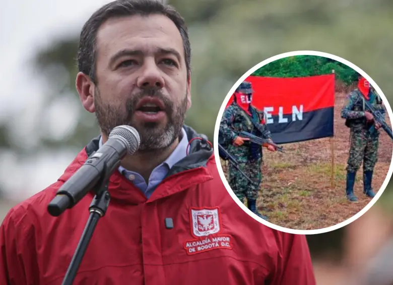 El alcalde de Bogotá, Carlos Fernando Galán, aseguró que activaron las medidas de seguridad preventivas necesarias en la ciudad para mitigar cualquier riesgo o acción violenta. FOTO: Colprensa y captura video de redes sociales