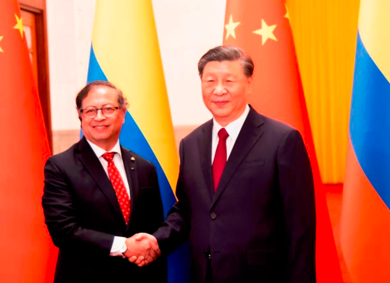 El presidente Gustavo Petro viajó a China para reunirse con el mandatario de ese país, Xi Jinping. FOTO: Cortesía