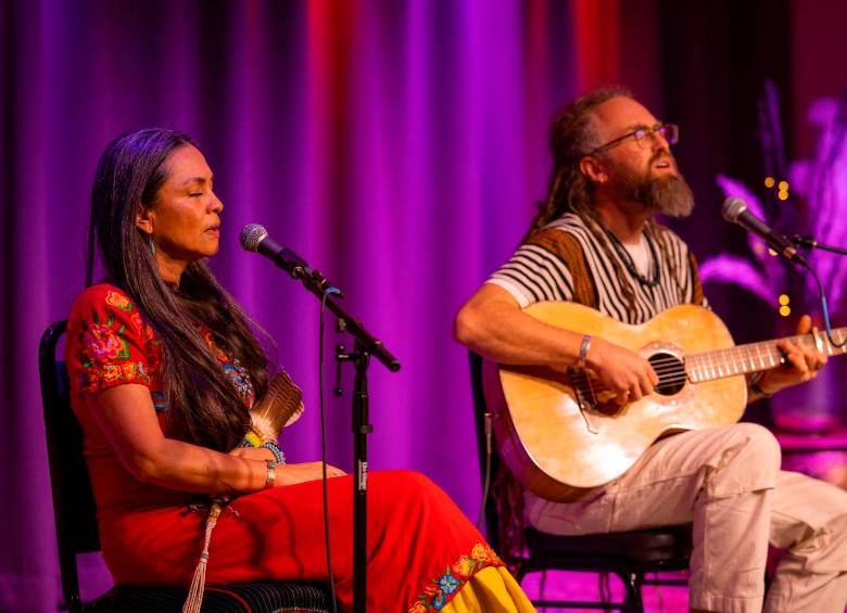 Shimshai & Susana, un dueto referente de la música medicina. Foto: Cortesía